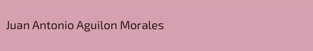 Juan Antonio Aguilon Morales